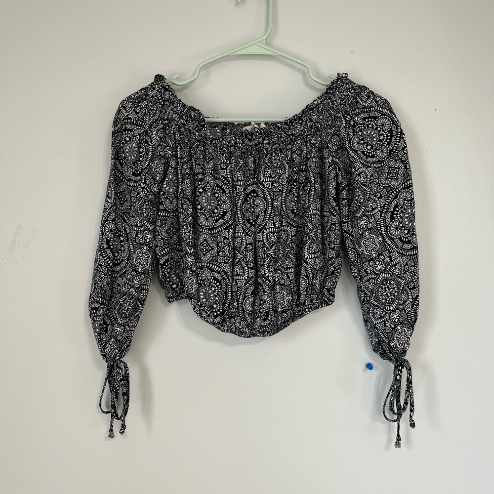 Off the shoulder crop top
